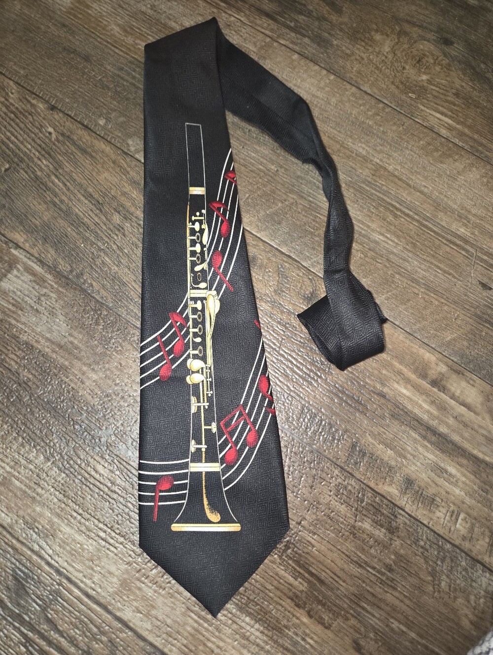 Instrument Tie Clarinet Neckties Men's Neck Ties